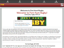 Tablet Screenshot of forthuntrugby.org